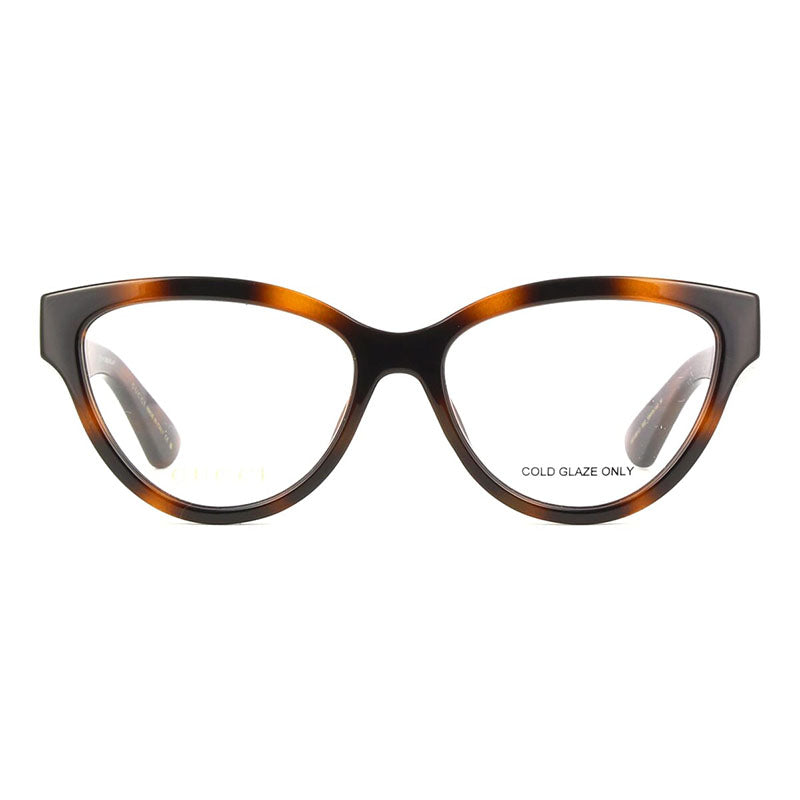 Gucci Gafas Ojo de Gato Marco Completo, Marco Negro y Lentes Demo Transparentes Gg1581O001