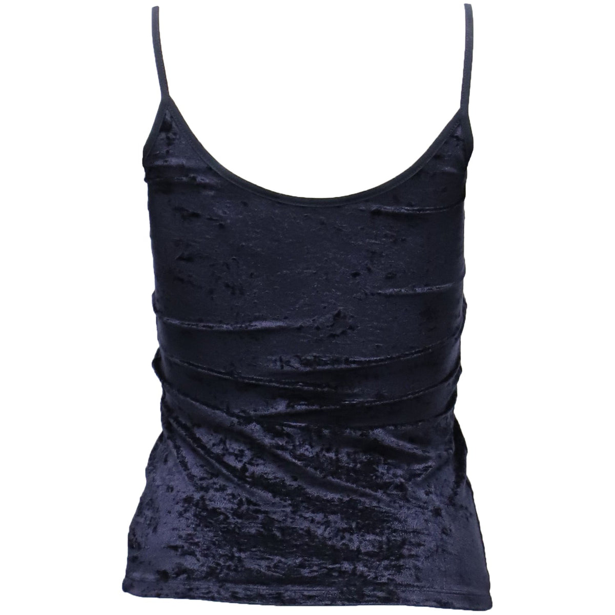 Camiseta sin mangas de terciopelo color azul marino
