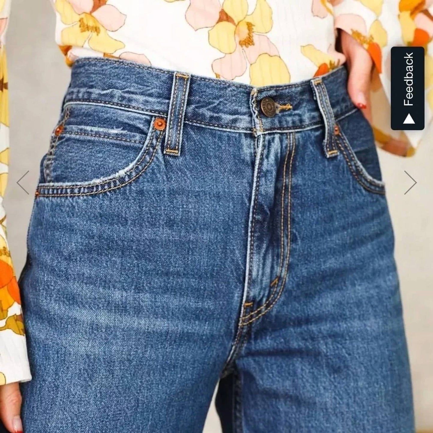 Jean color azul