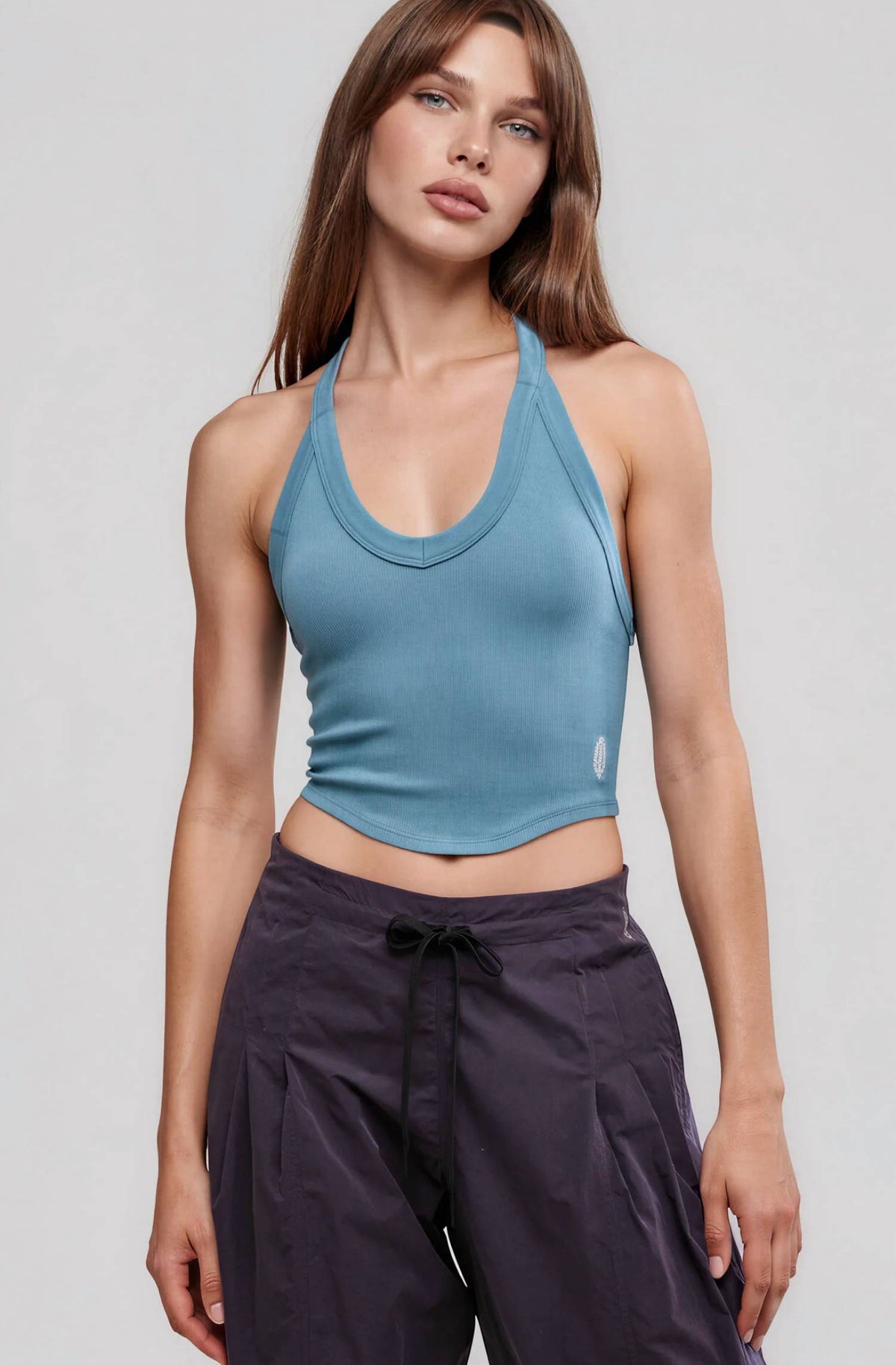 Camiseta sin mangas con cuello en V
