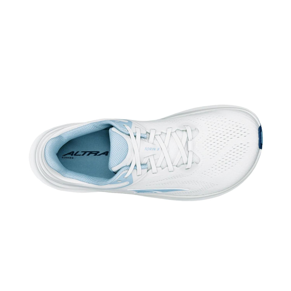 Tenis para correr de mujer color azul claro y blanco