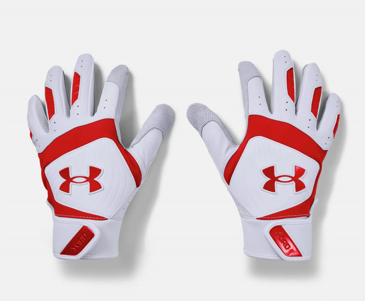 Guantes de hombre color blanco y rojo