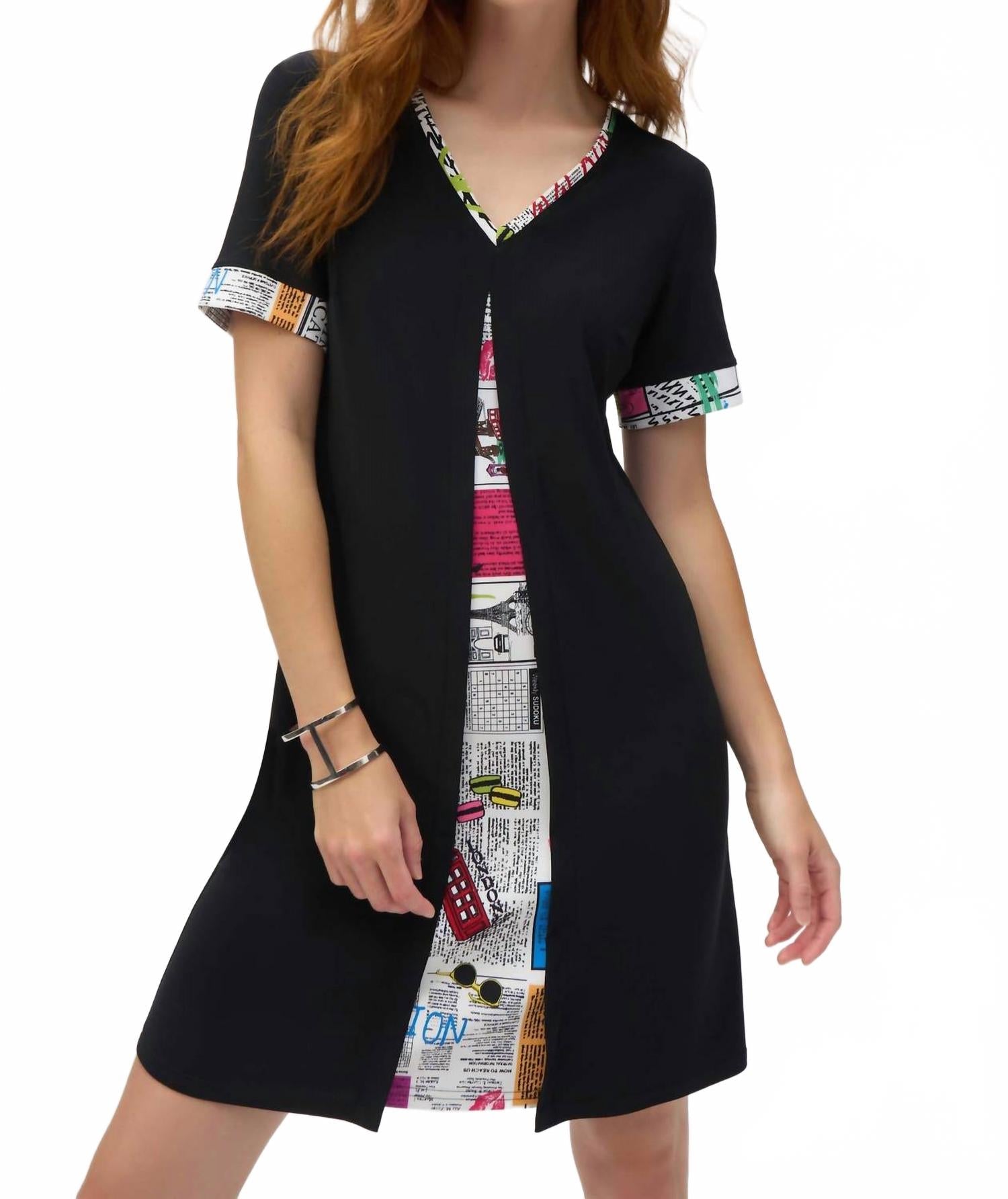 Vestido corto color negro