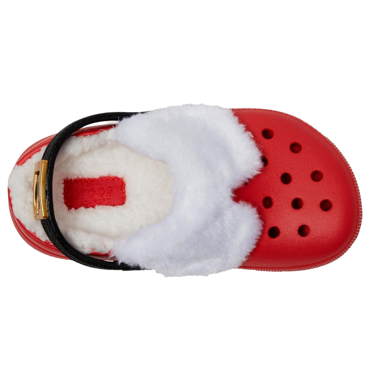 Zuecos infantil color blanco y rojo