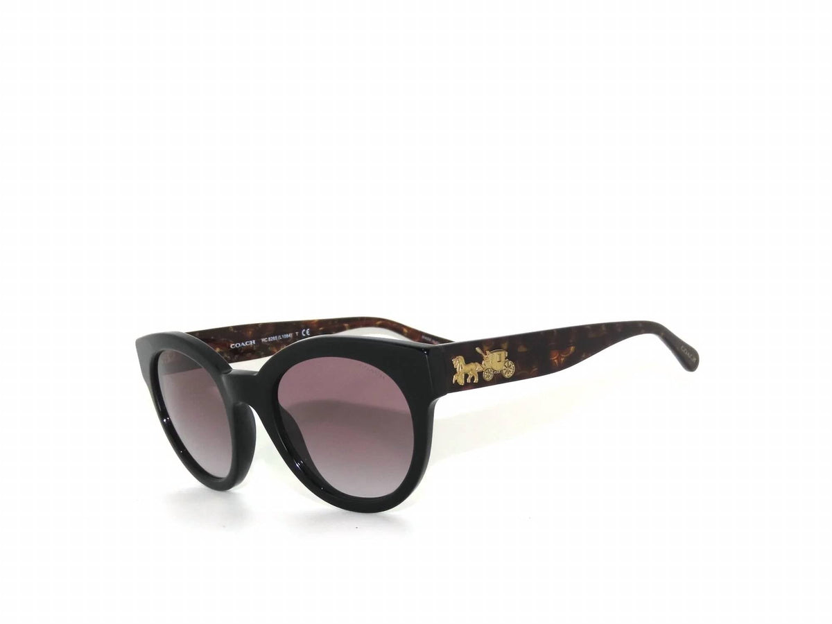 Gafas de sol de mujer de montura redonda color negro y gris