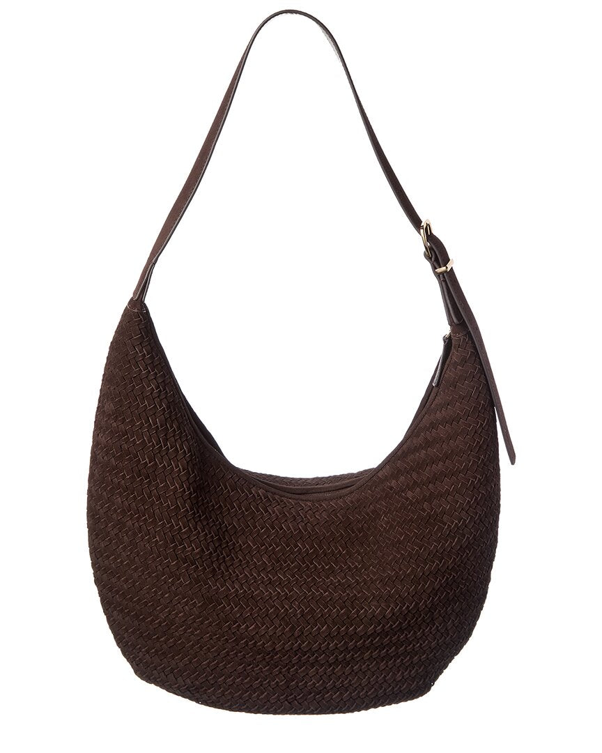 Bolso de hombro de gamuza