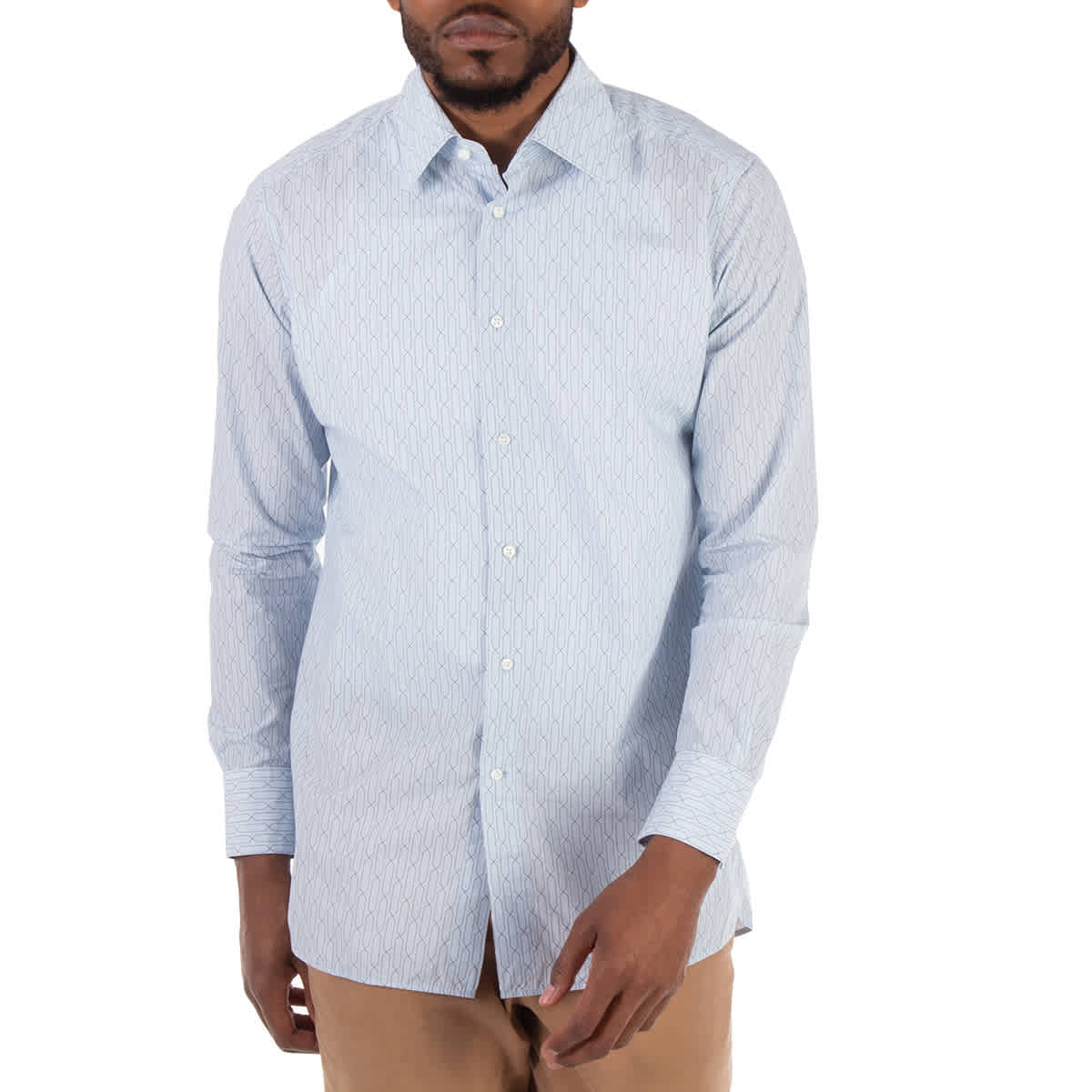 Camisa de hombre de algodón de manga larga
