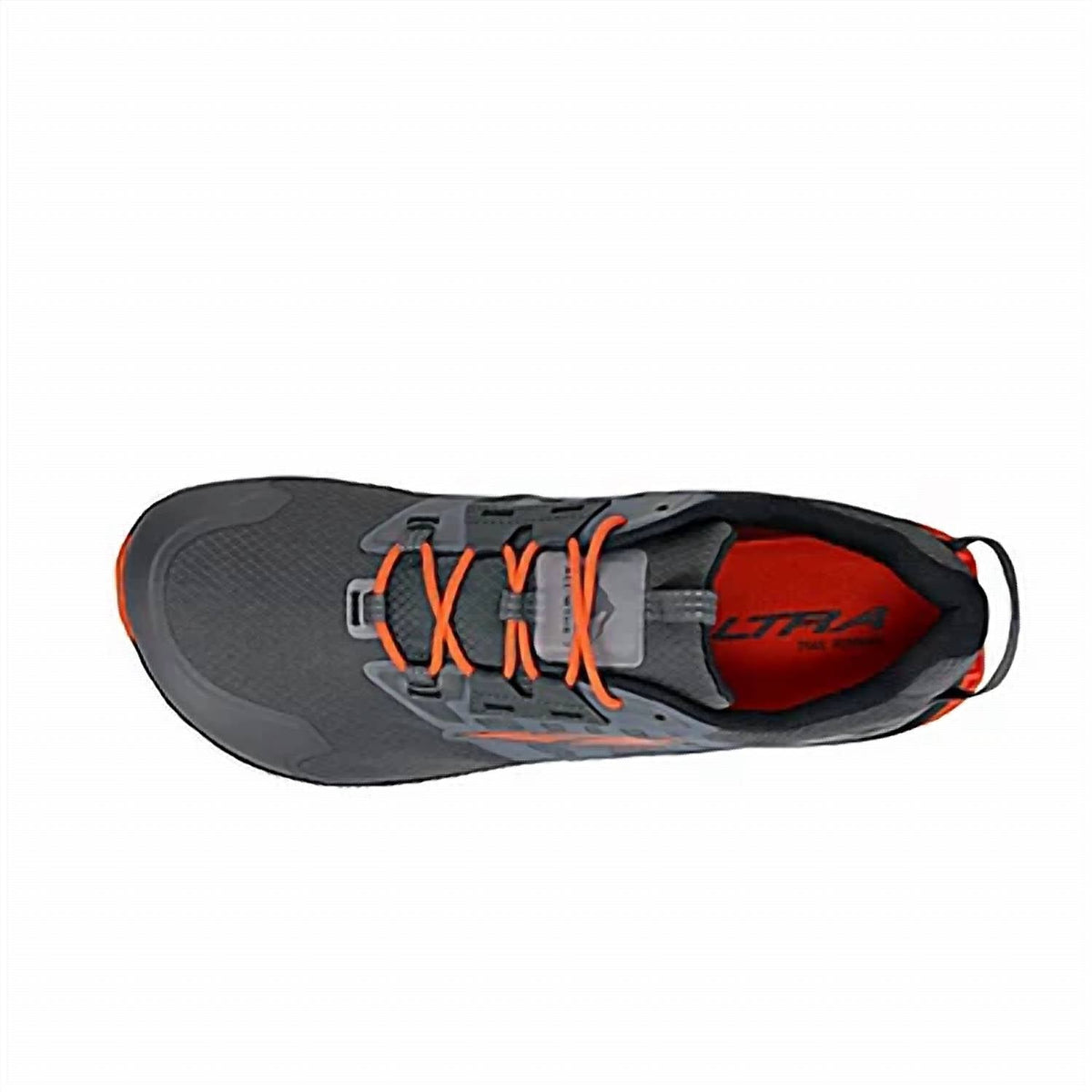 Zapatos de hombre color gris y naranja