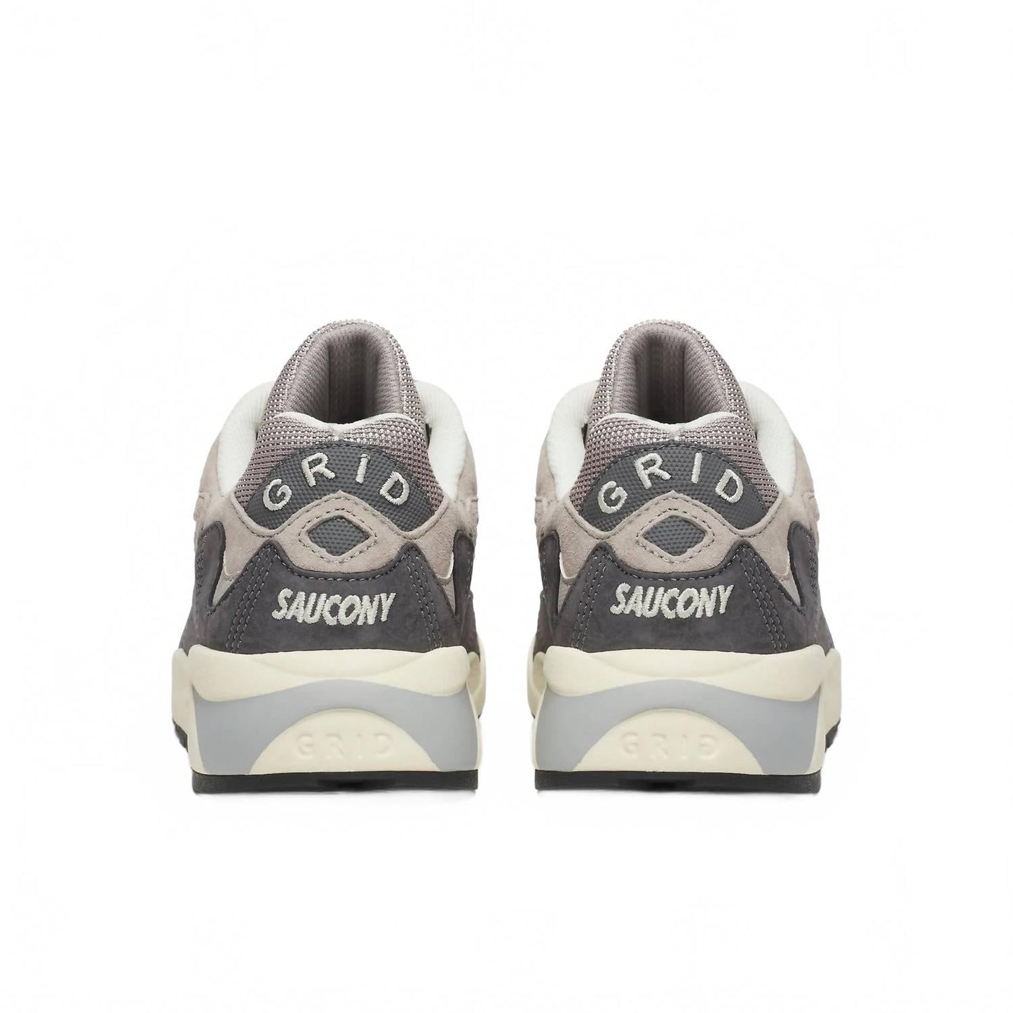 Tenis unisex color gris y crema