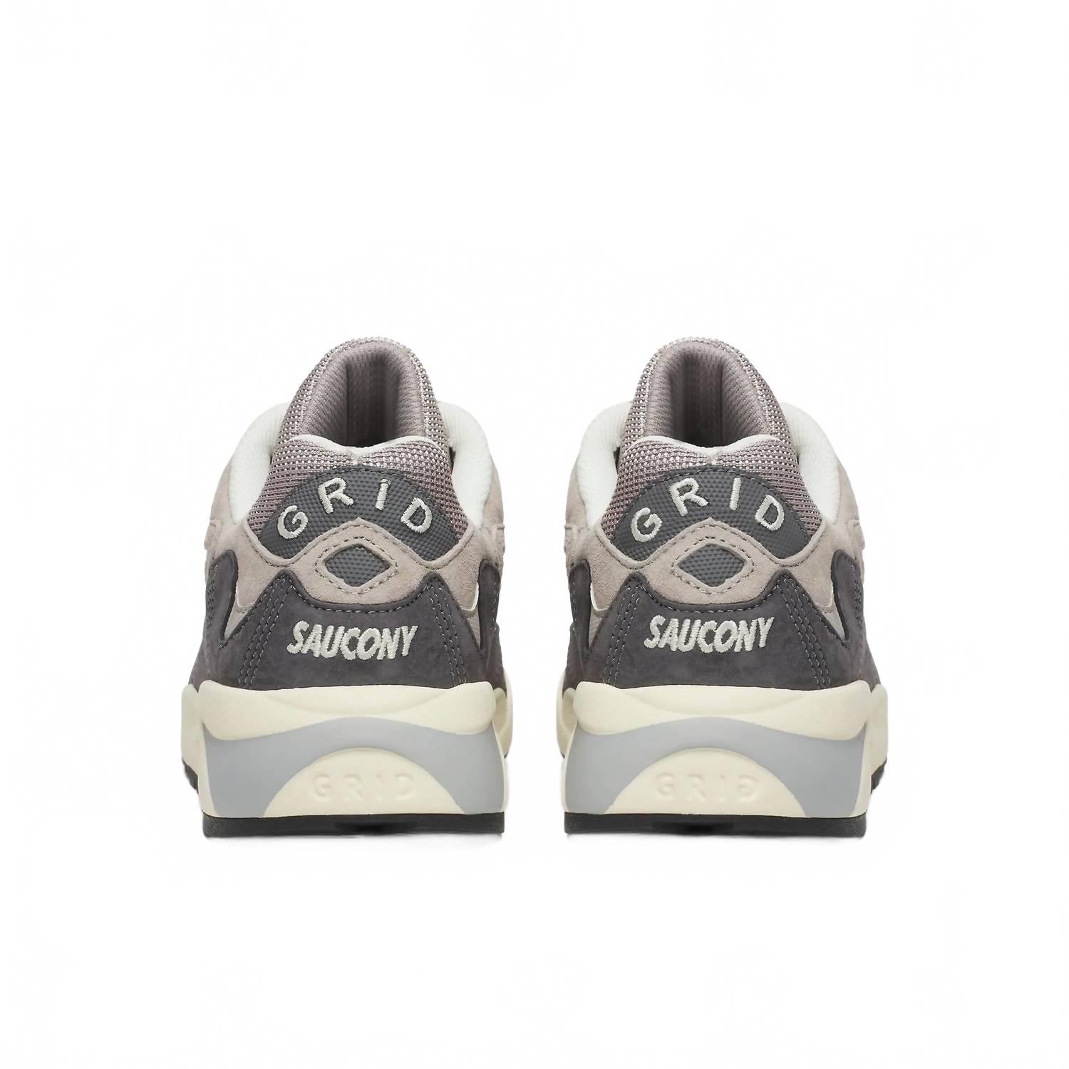 Tenis unisex color gris y crema