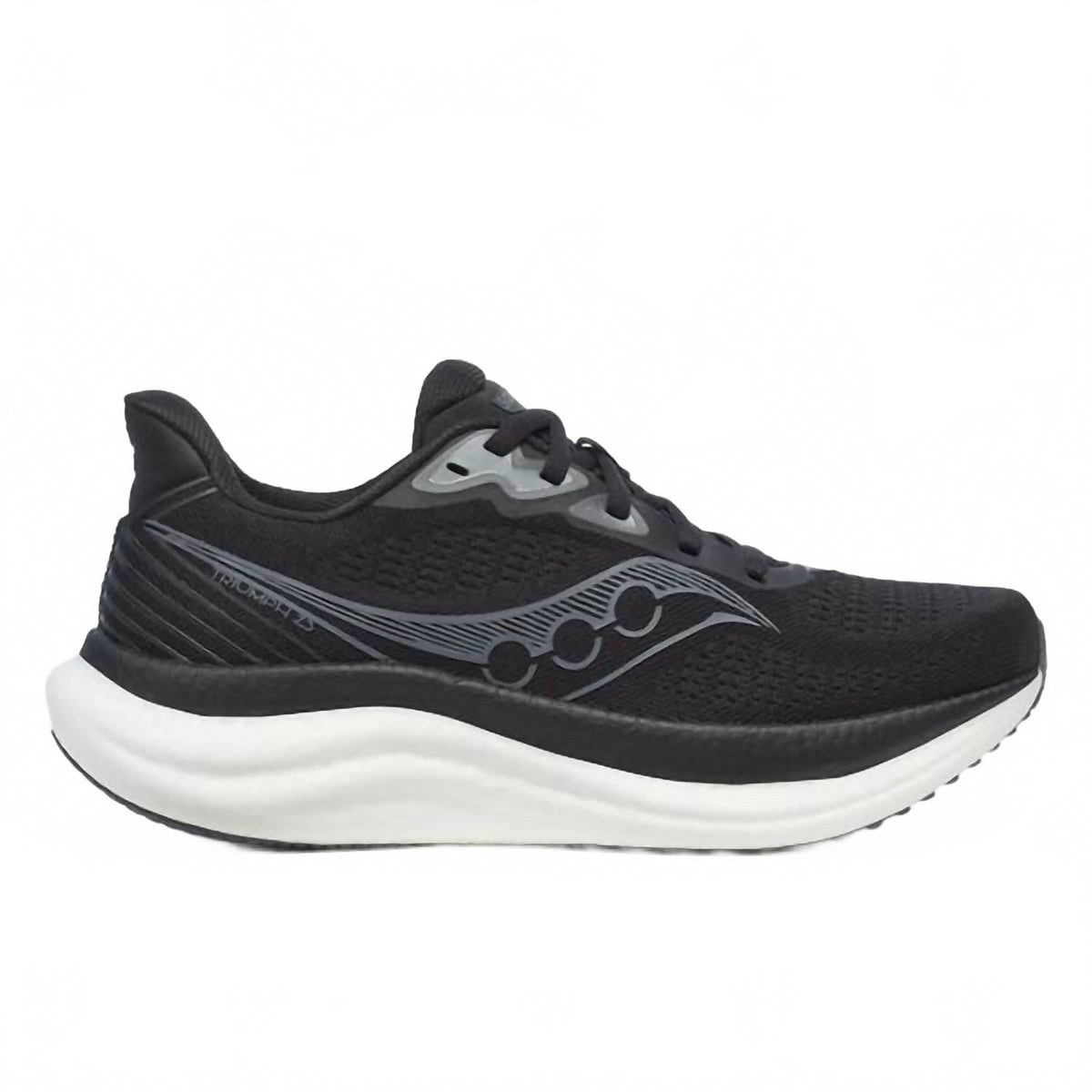Tenis para correr de mujer color negro y blanco