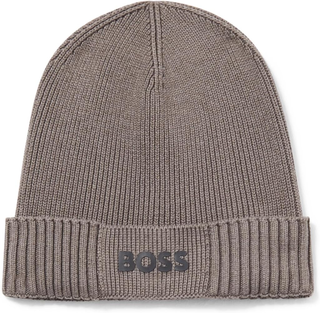 Gorro tejido de hombre color gris