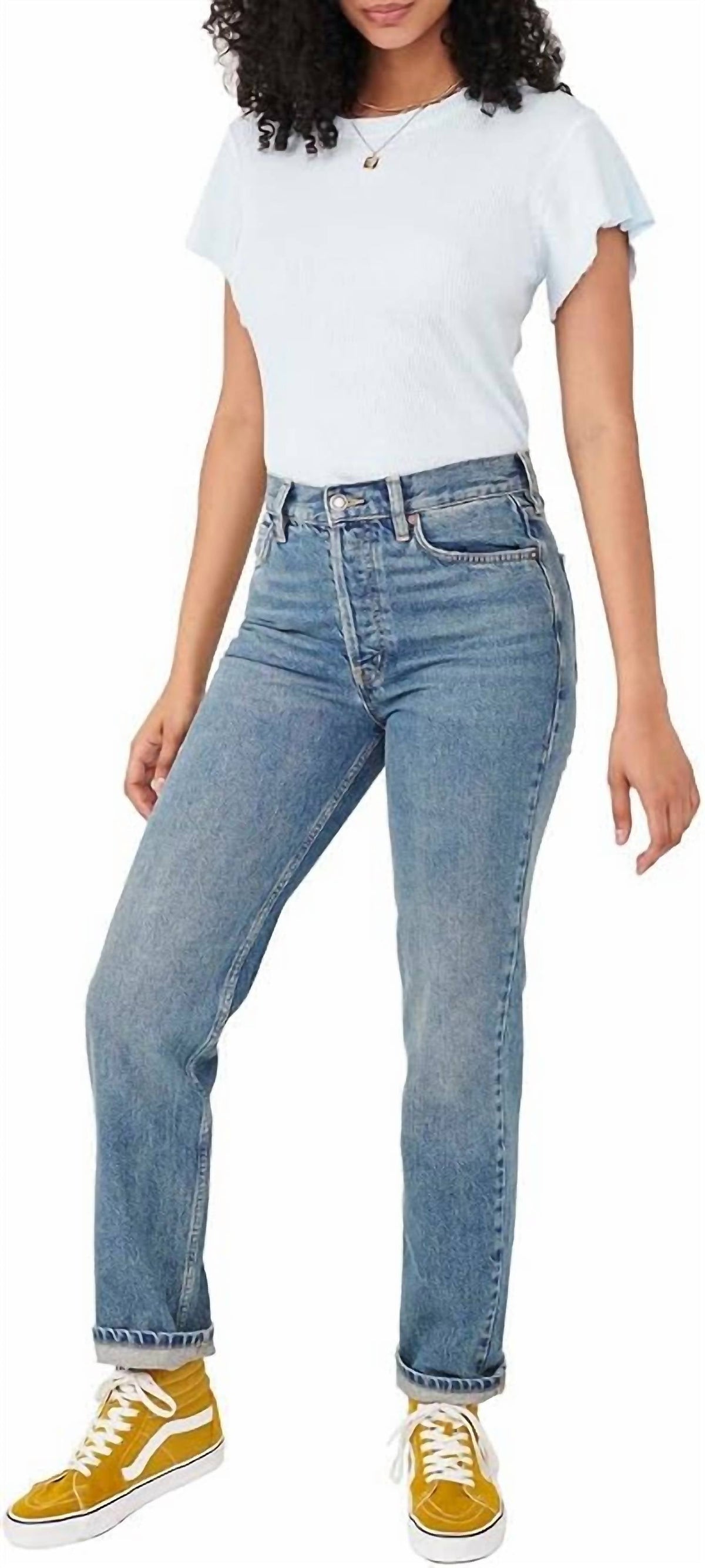 Jean color azul
