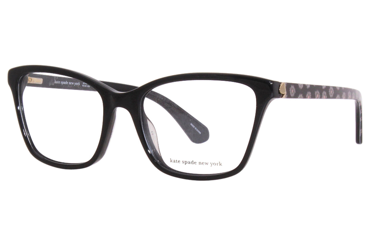 Montura para gafas de mujer 53 mm color negro y blanco
