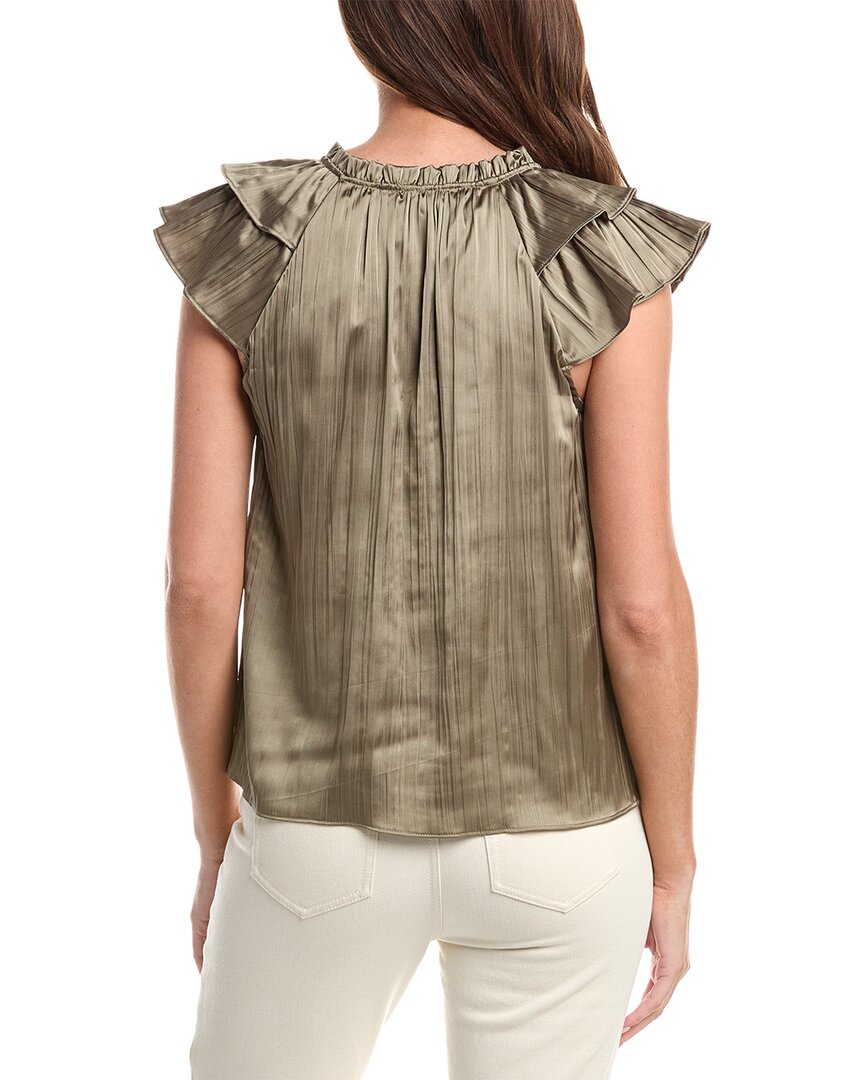 DKNY Top con Lazo Cuello con Volante