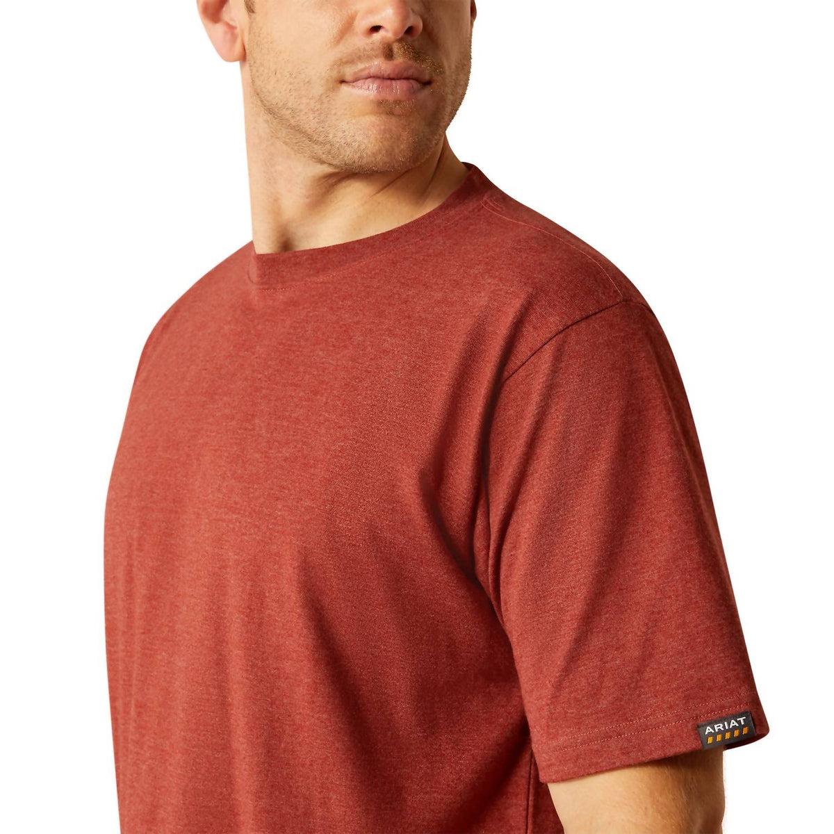 Camiseta de algodón color rojo