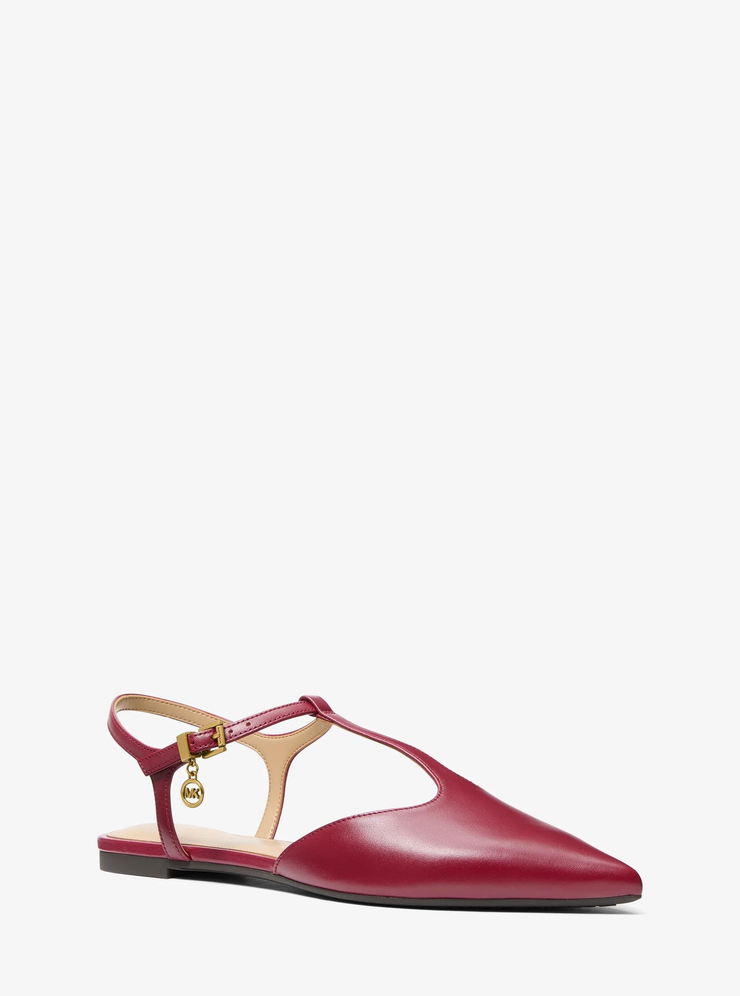 Zapatos planos de cuero