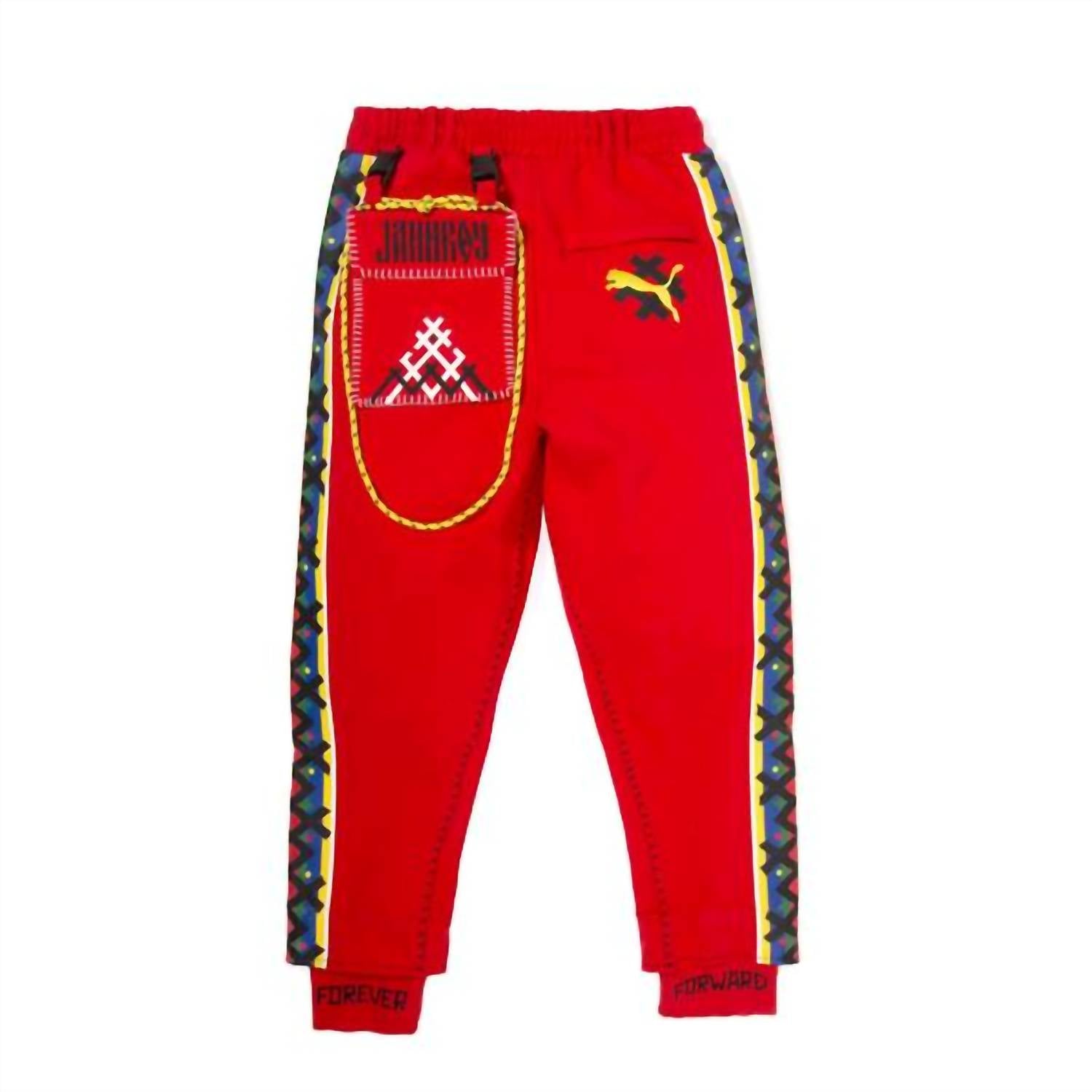 Pantalón deportivo de hombre color rojo