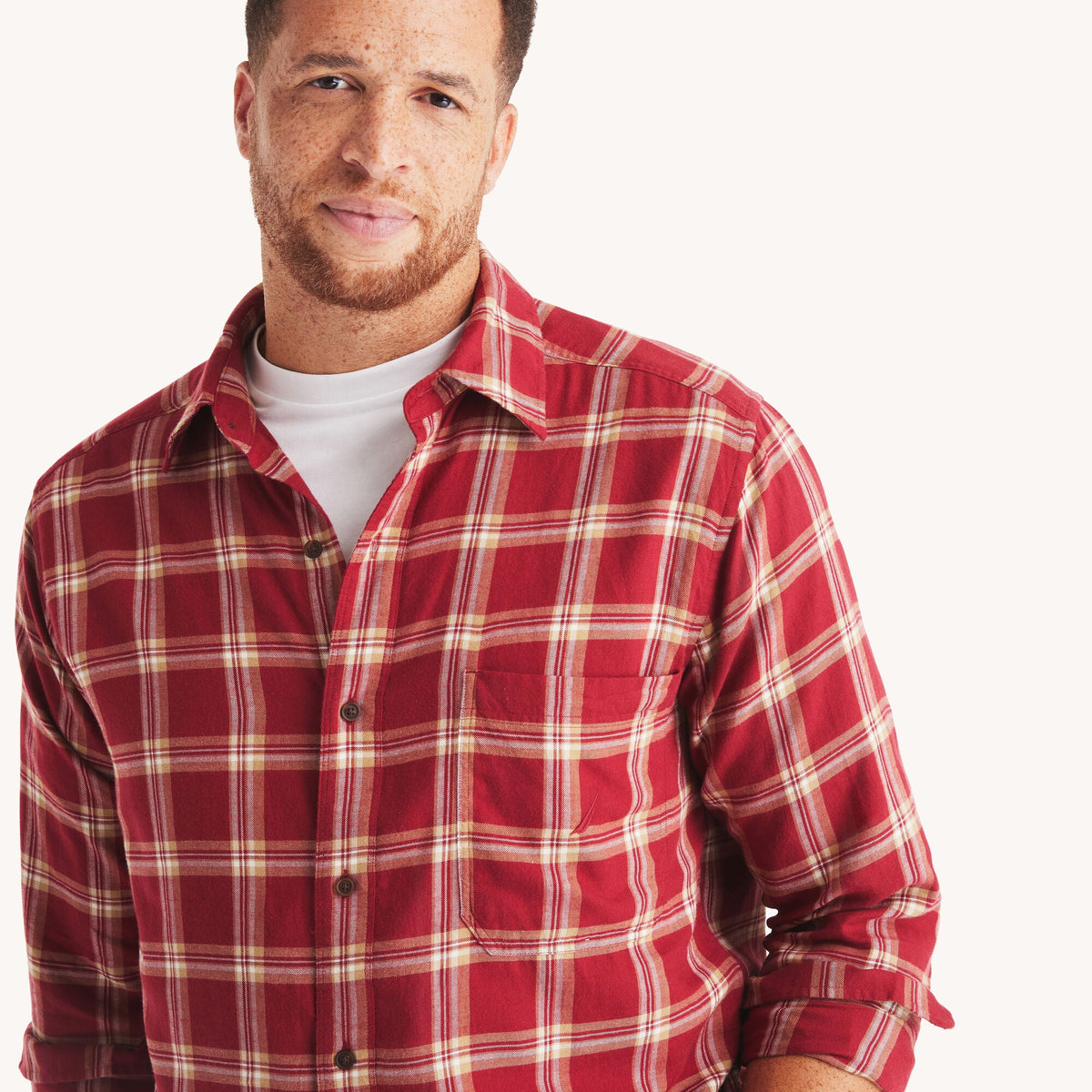 Camisa de hombre a cuadros