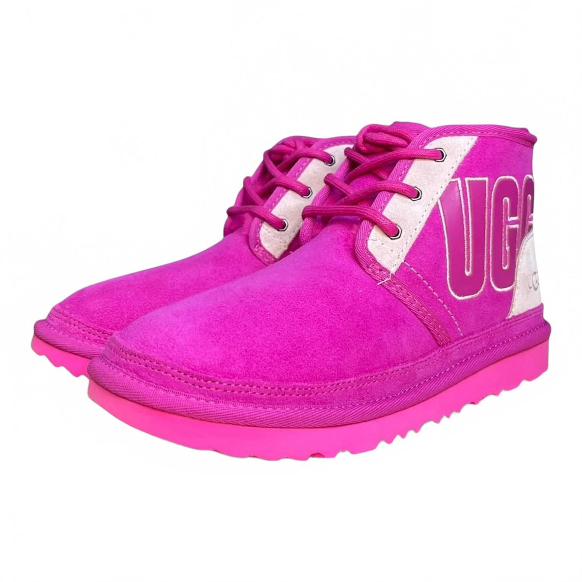 Botas infantil con estampado color rosado