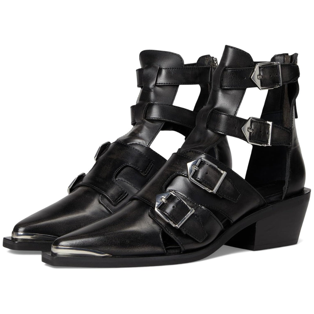 Botas de mujer de cuero color negro