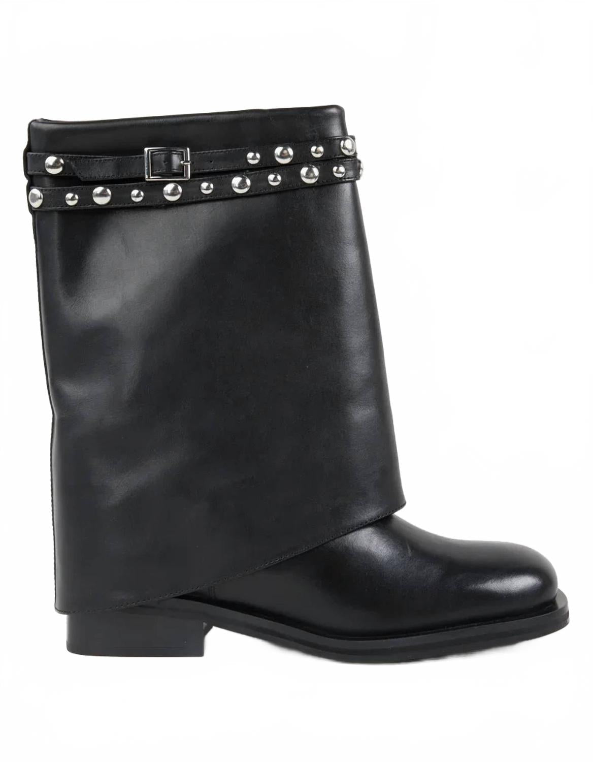 Botas de mujer de cuero color negro
