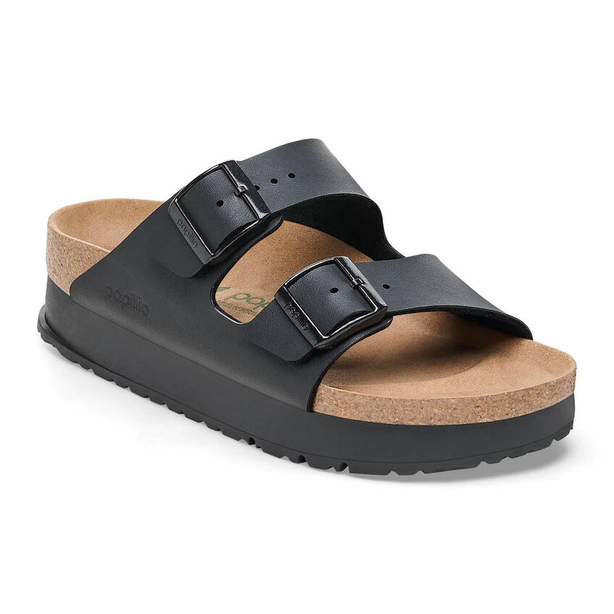 Sandalias unisex con plataforma color negro