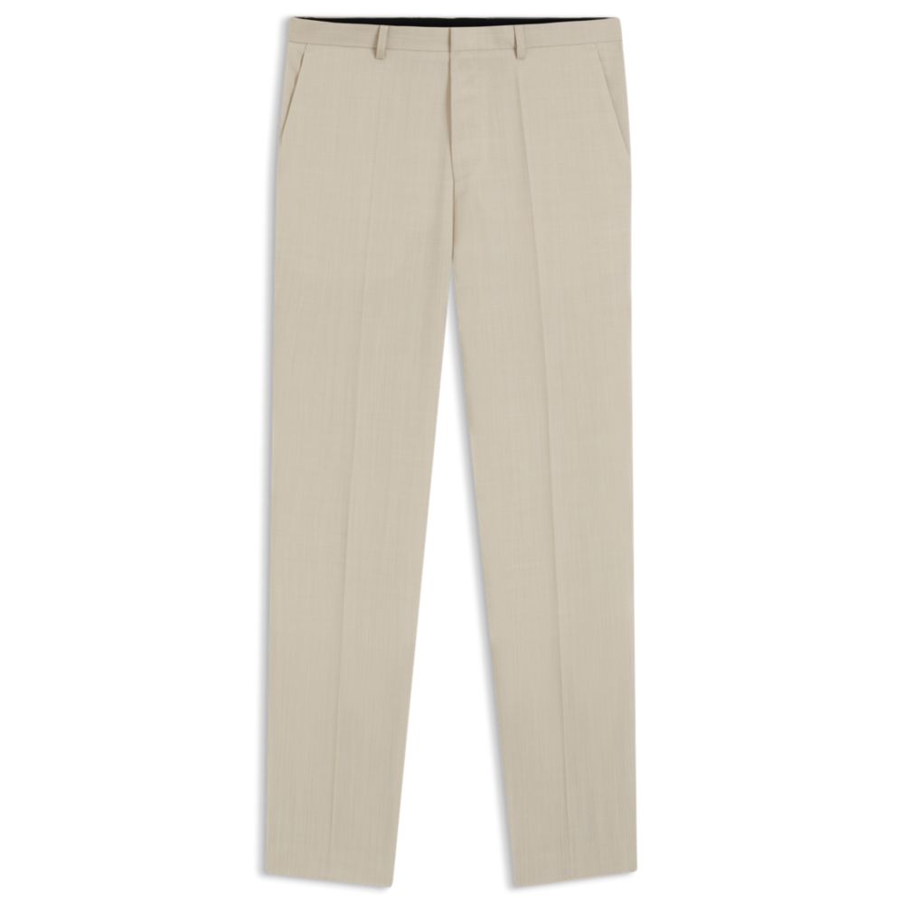 Pantalón de mezcla de lana de corte ajustado