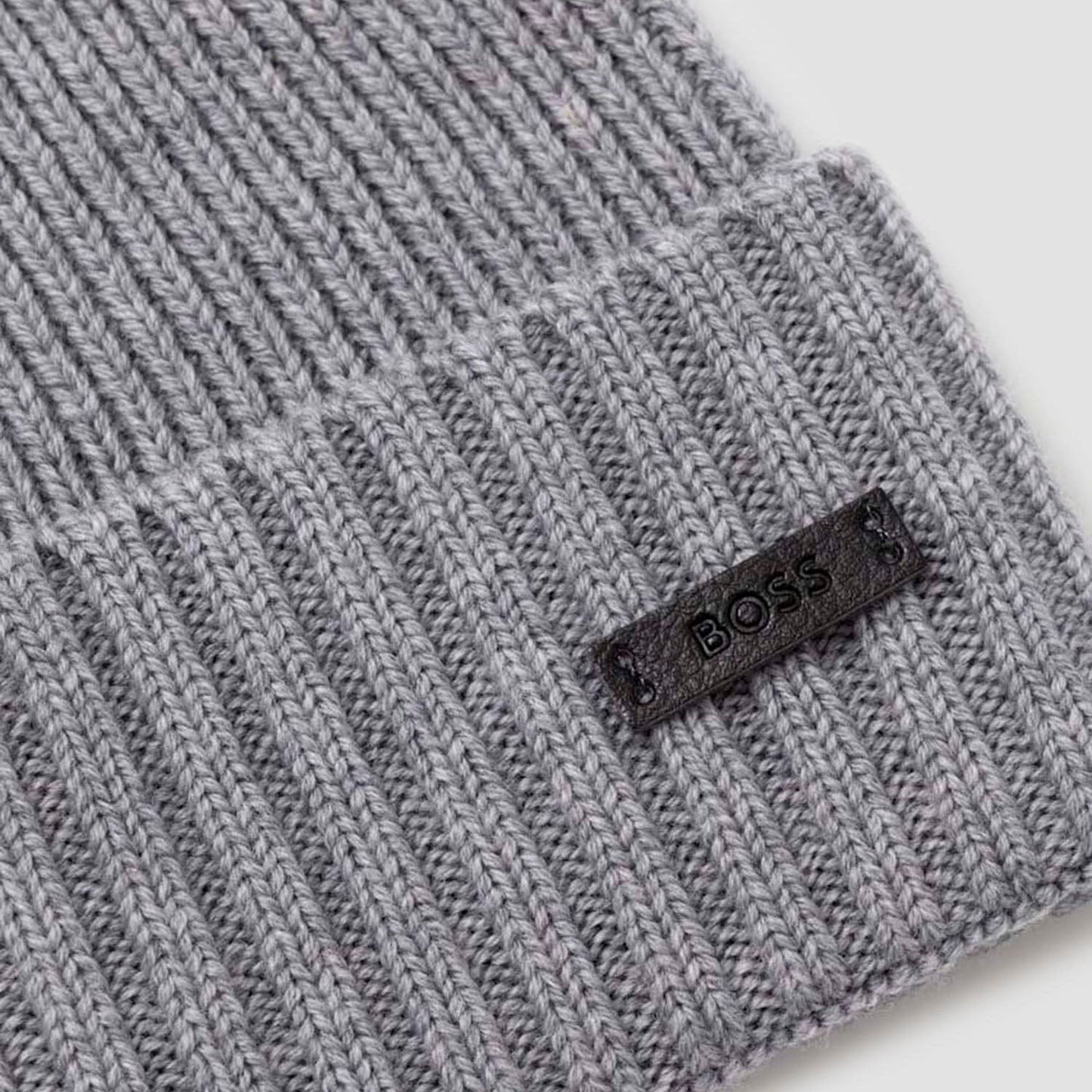 Gorro tejido de hombre color gris