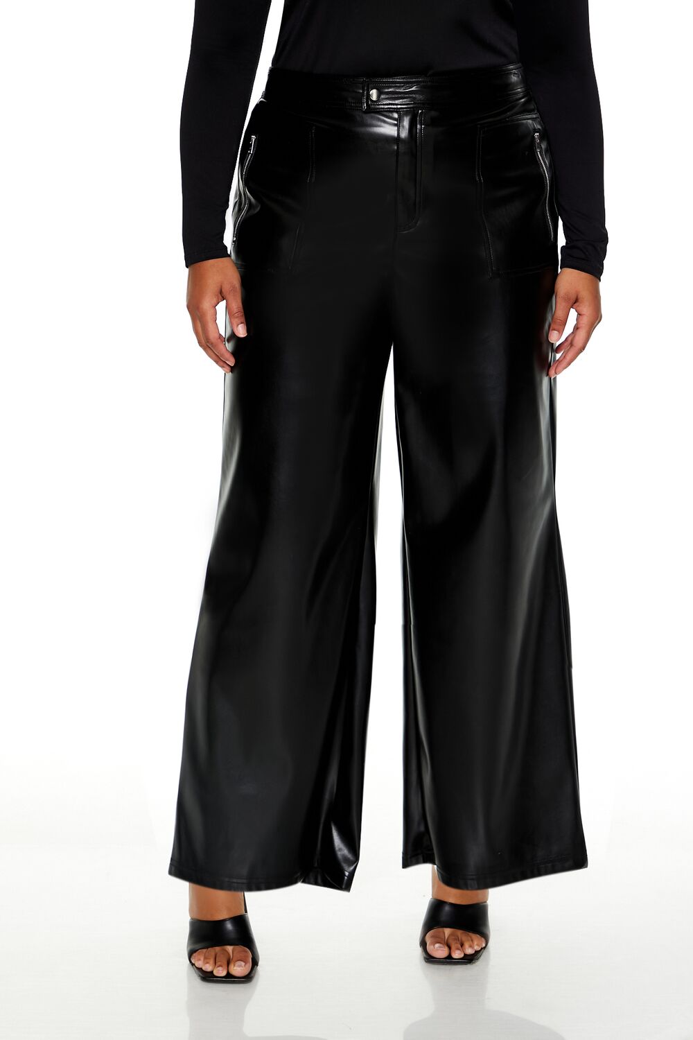 Pantalón de efecto cuero