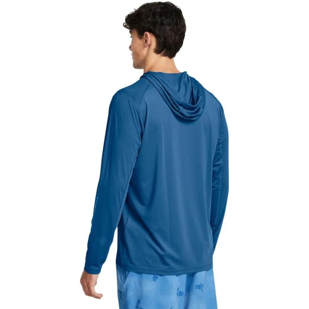 Buzo con capucha de hombre color azul