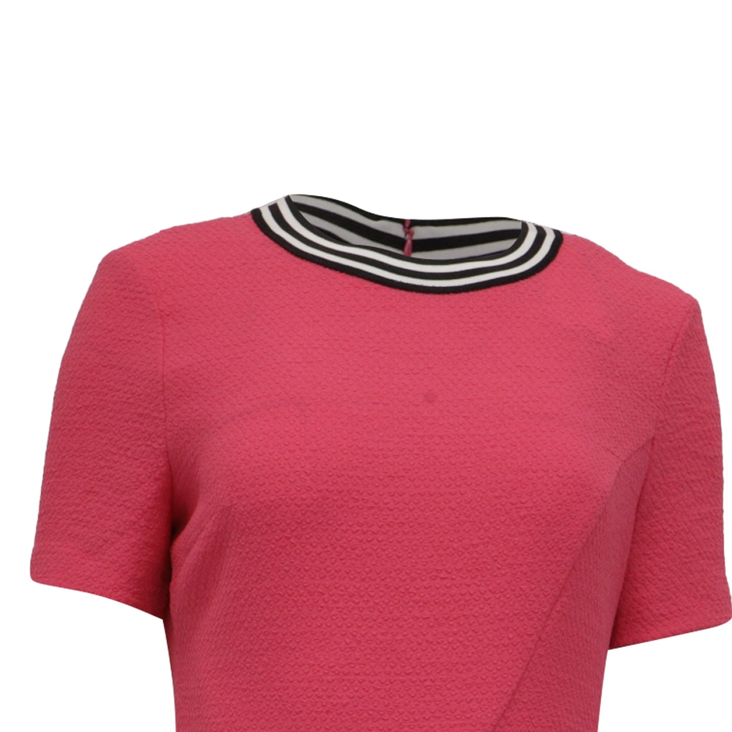 Sandro Reva Mini Vestido Manga Corta en Poliéster Rosado