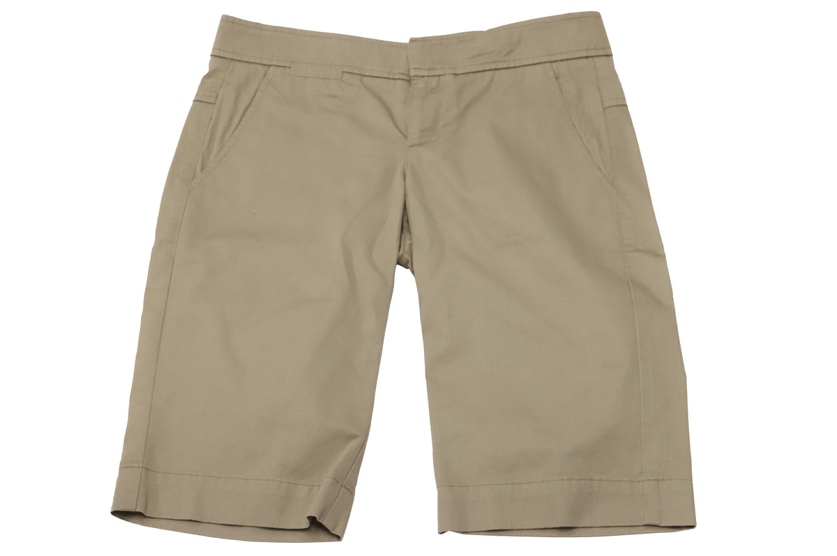 Short de algodón color beige