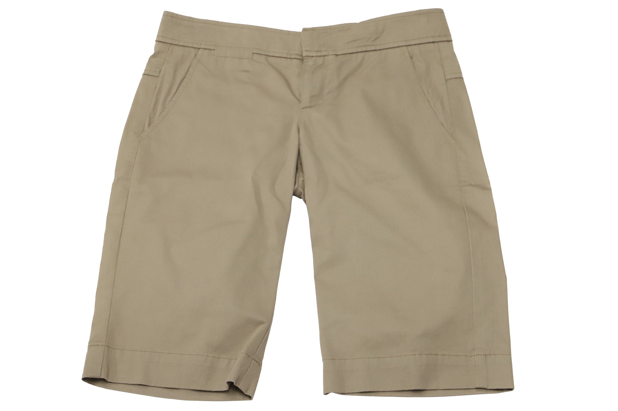 Short de algodón color beige
