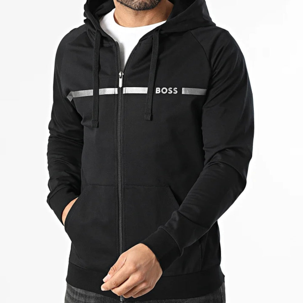 Chaqueta de hombre de algodón color negro