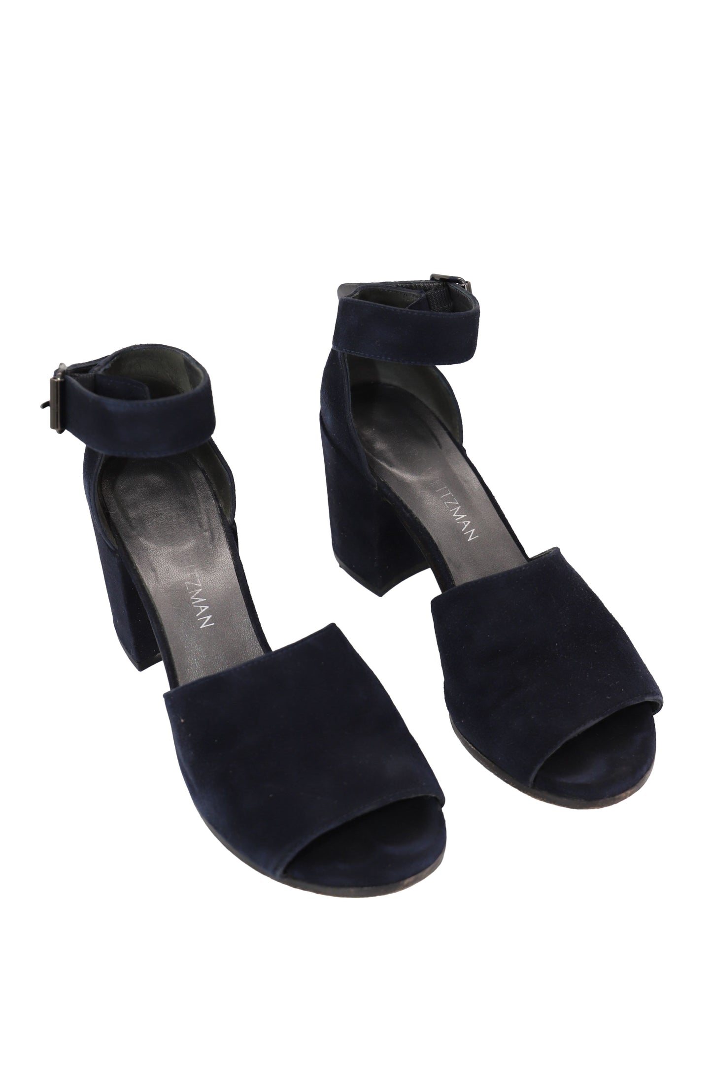 Sandalias de gamuza color azul marino