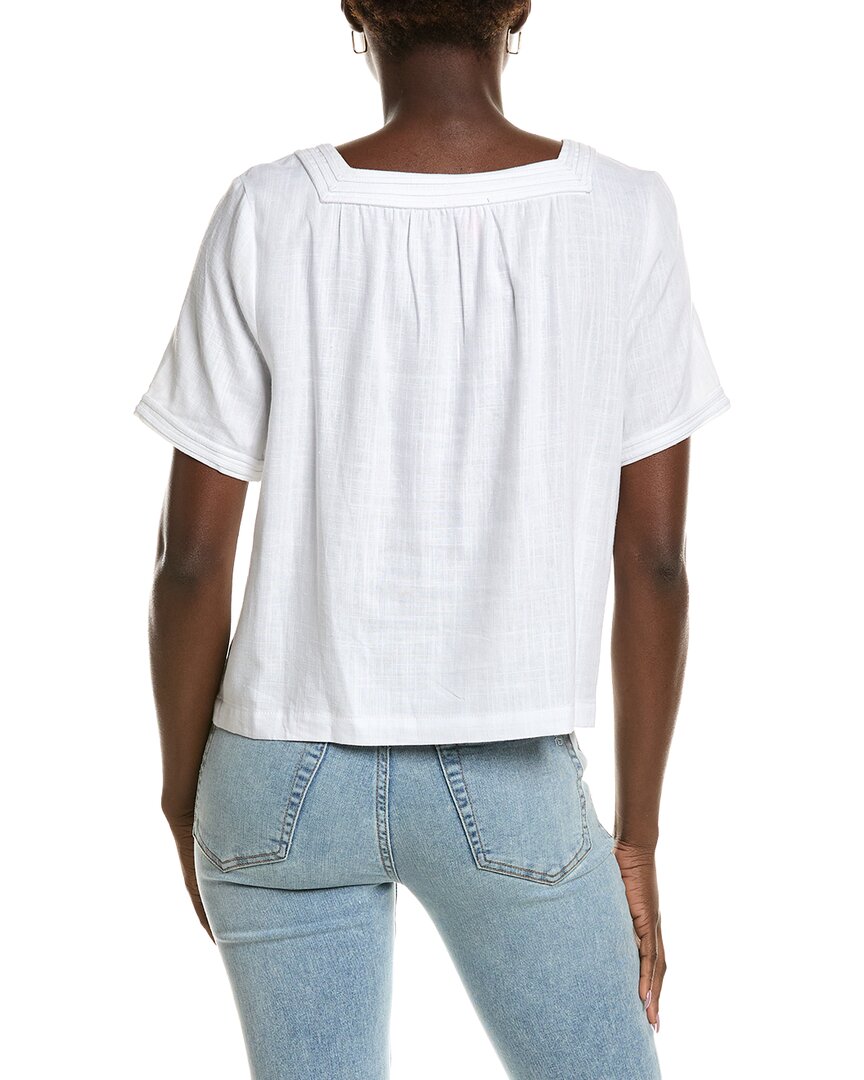 Blusa de mezcla de lino
