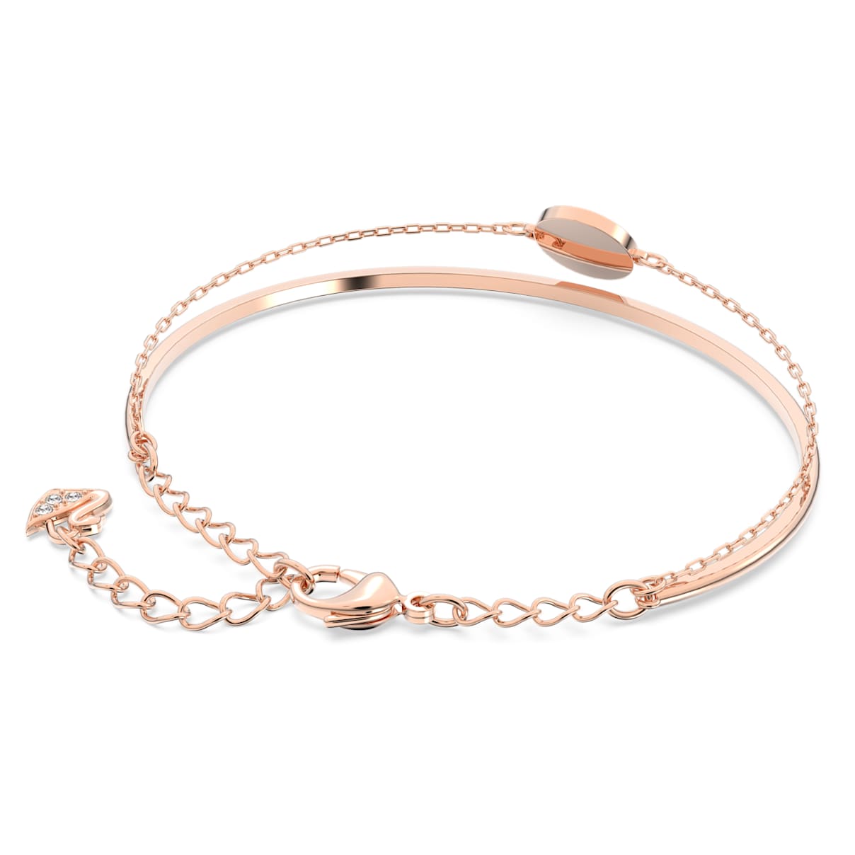Pulsera color oro rosa y blanco