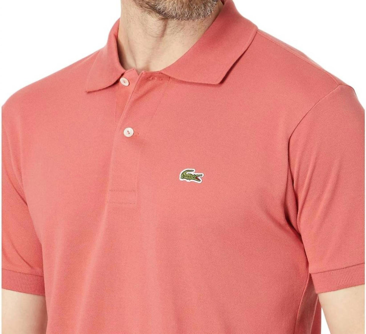 Polo de manga corta color rojo