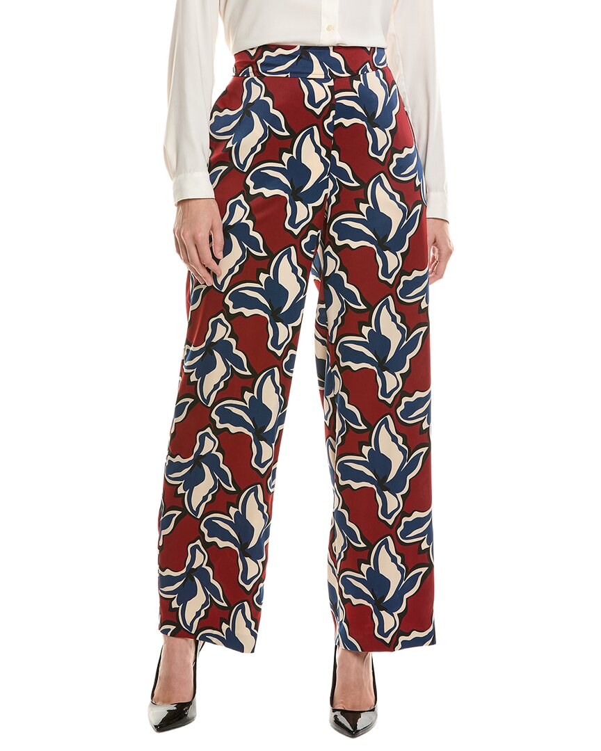 Pantalón de tiro alto con estampado
