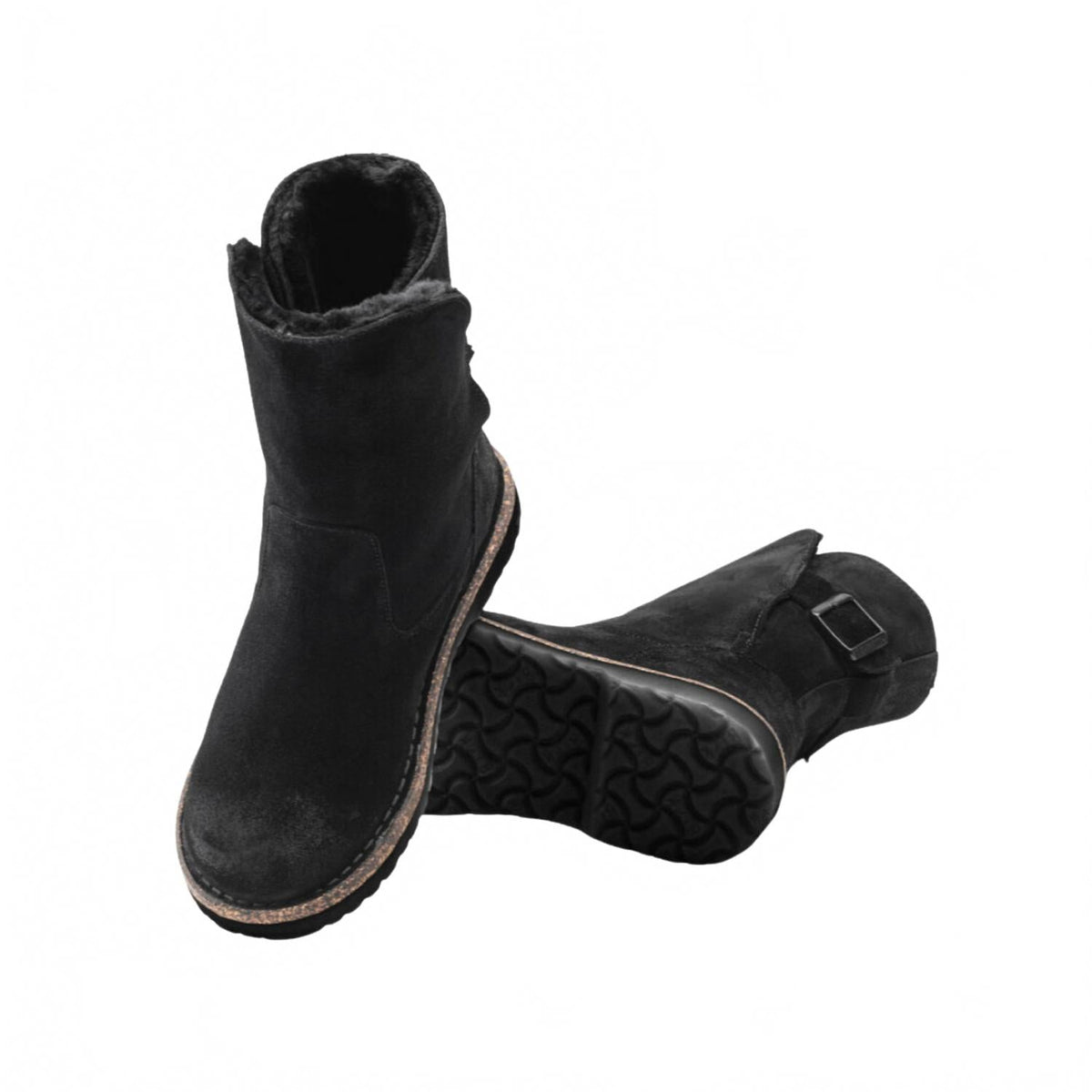 Botas de mujer de cuero color negro