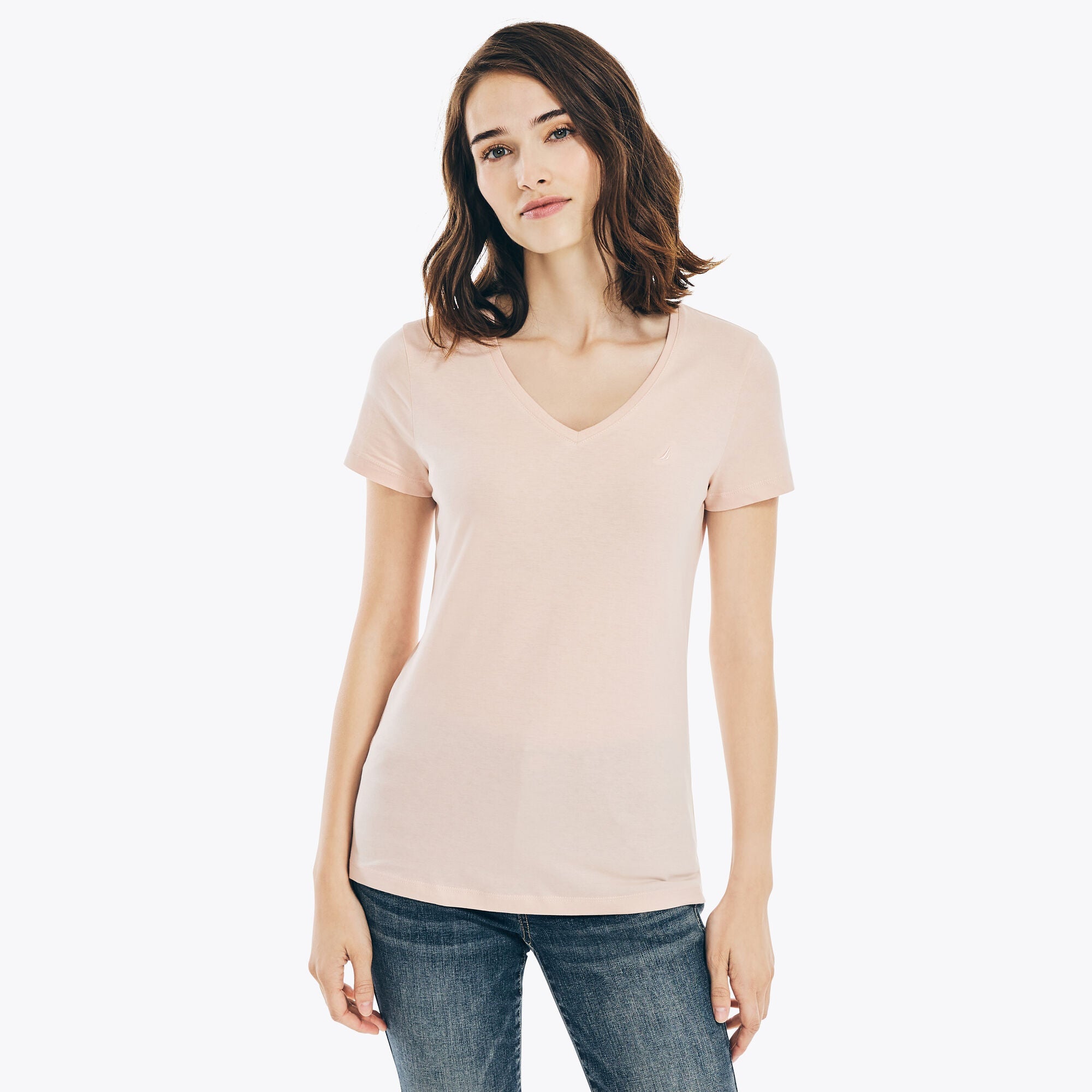 Camiseta con cuello en V