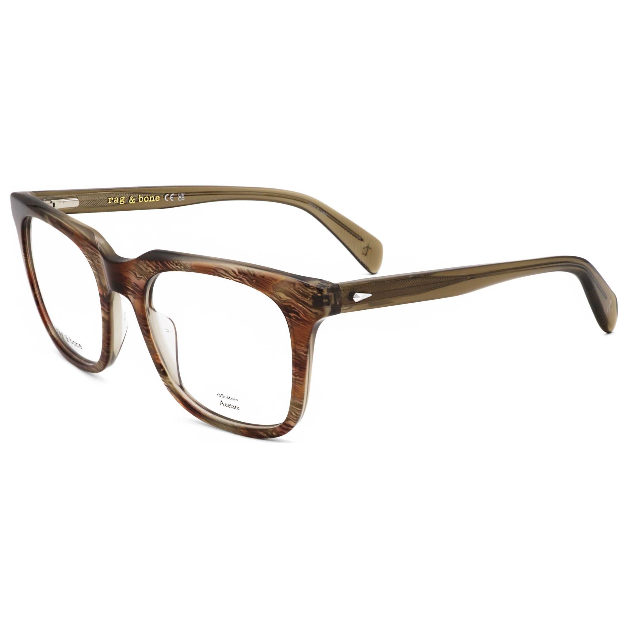 Montura para gafas de hombre 55 mm color café