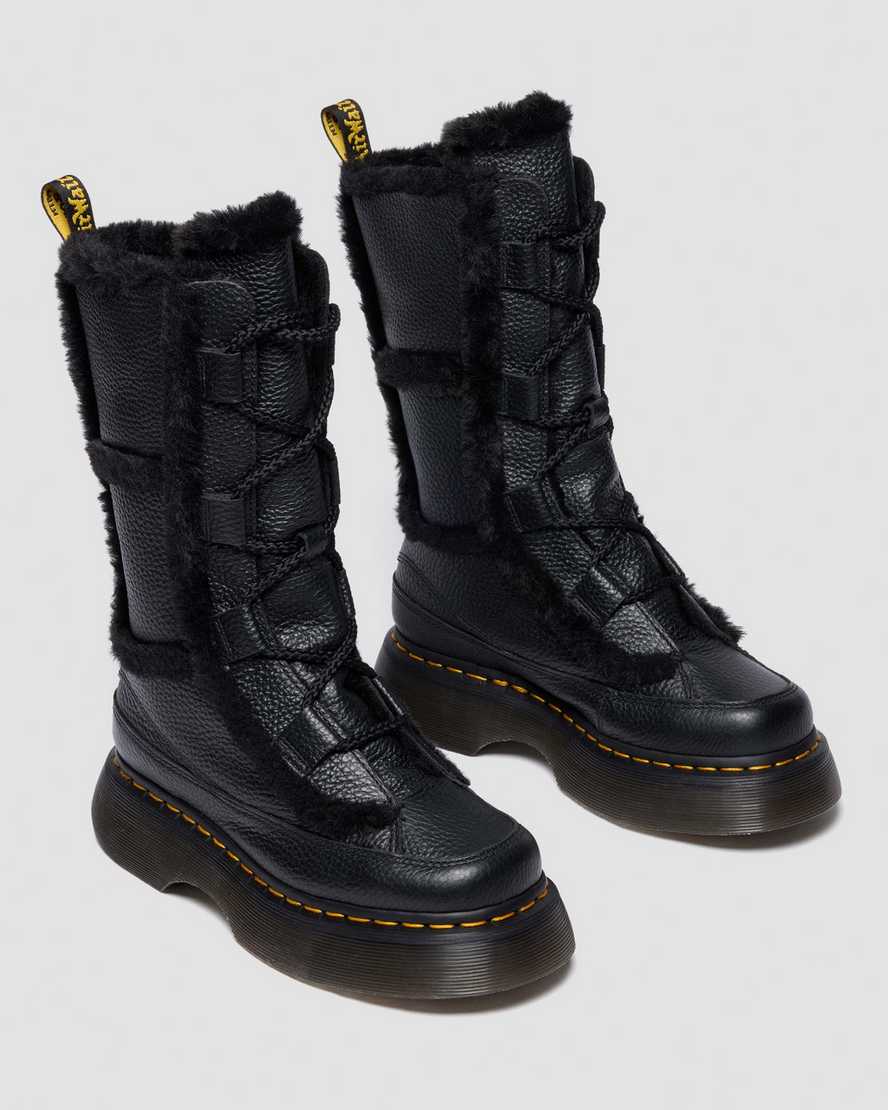 Botas de cuero con cordones