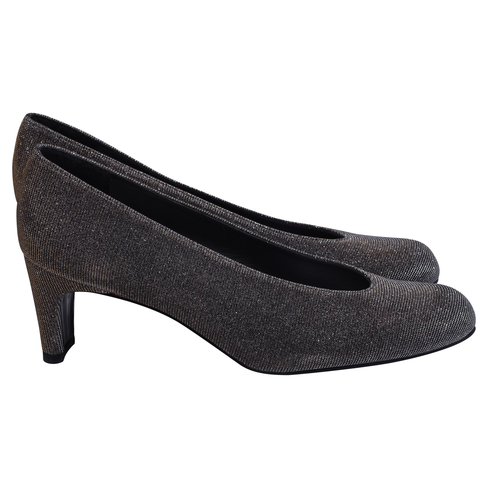 Tacones color plateado