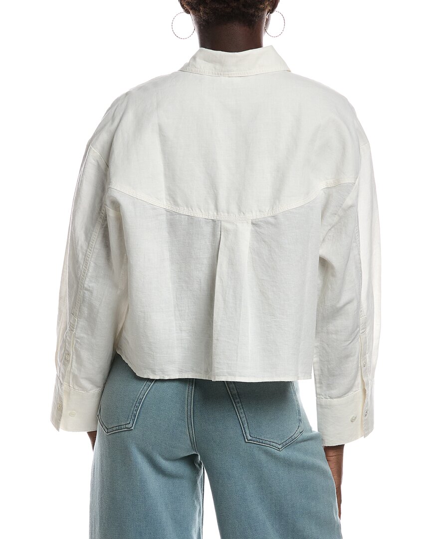 Camisa de mezcla de lino