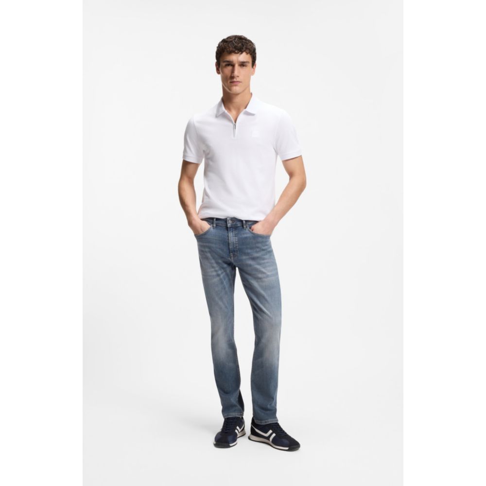 Polo de algodón de corte ajustado