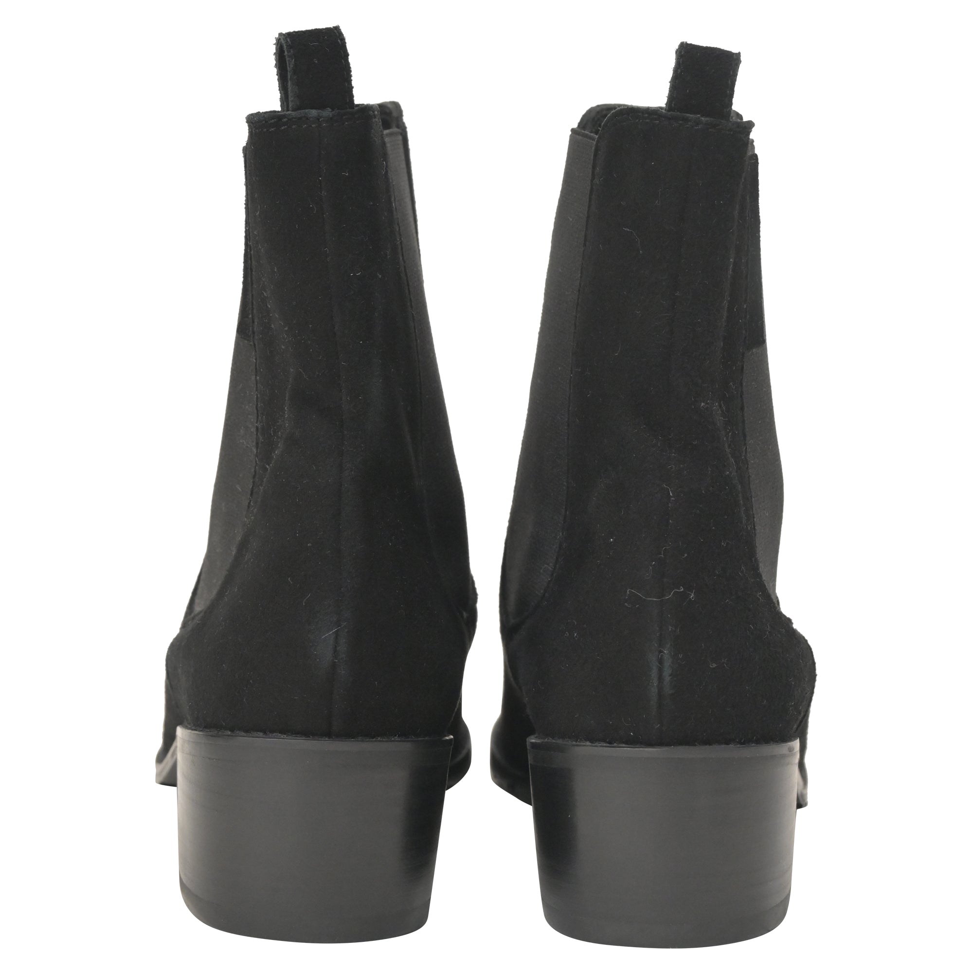 Botas de gamuza color negro