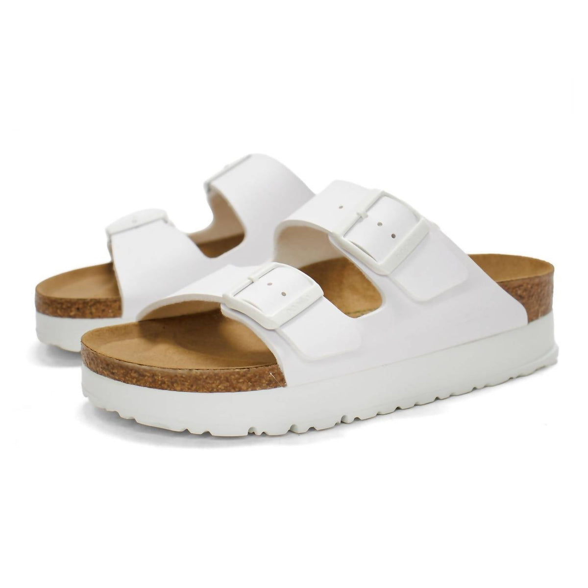 Sandalias de mujer con plataforma color blanco