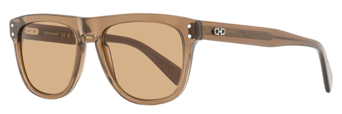 Gafas de sol de hombre de montura cuadrada 55 mm color café